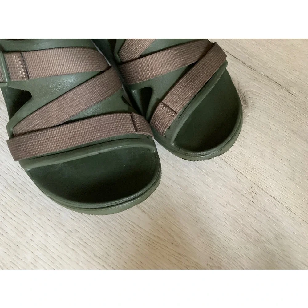 Chaco Bodhi Sandals Mens 11 Olive Green Brown Adjustable Strap Hiking Sport
